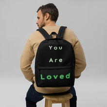 Load image into Gallery viewer, You Are Loved Backpack (Green)