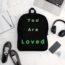Load image into Gallery viewer, You Are Loved Backpack (Green)