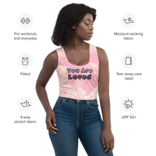 Load image into Gallery viewer, You are Loved Pink Kawaii Crop