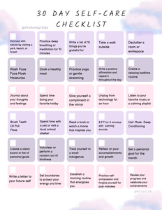 30 Day Self-Care - Digital Download -