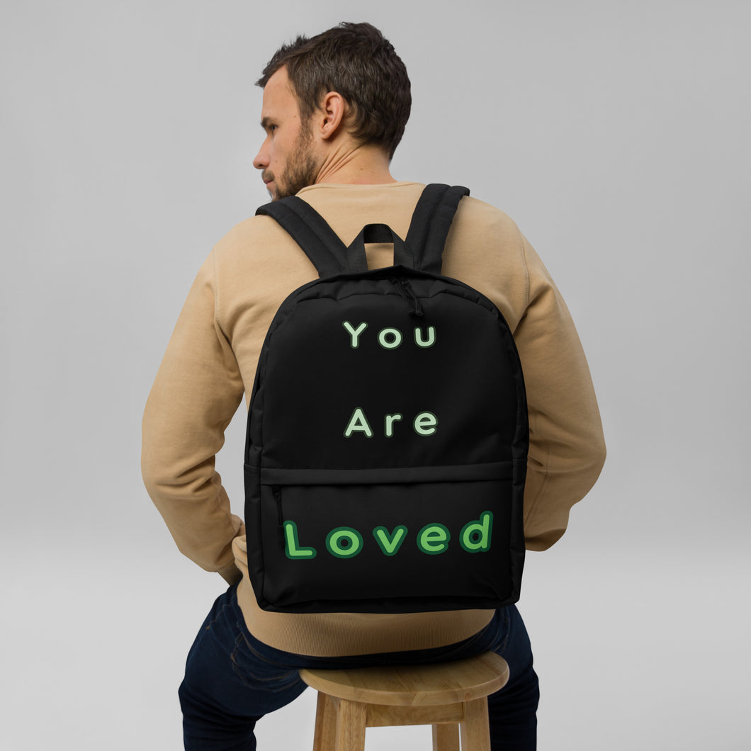 You Are Loved Backpack (Green)