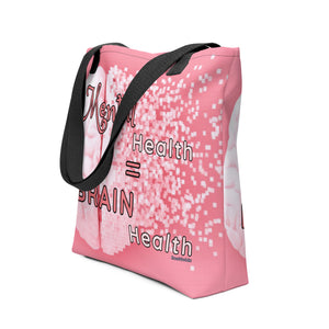 Mental Health = Brain Health Pink Tote Bag