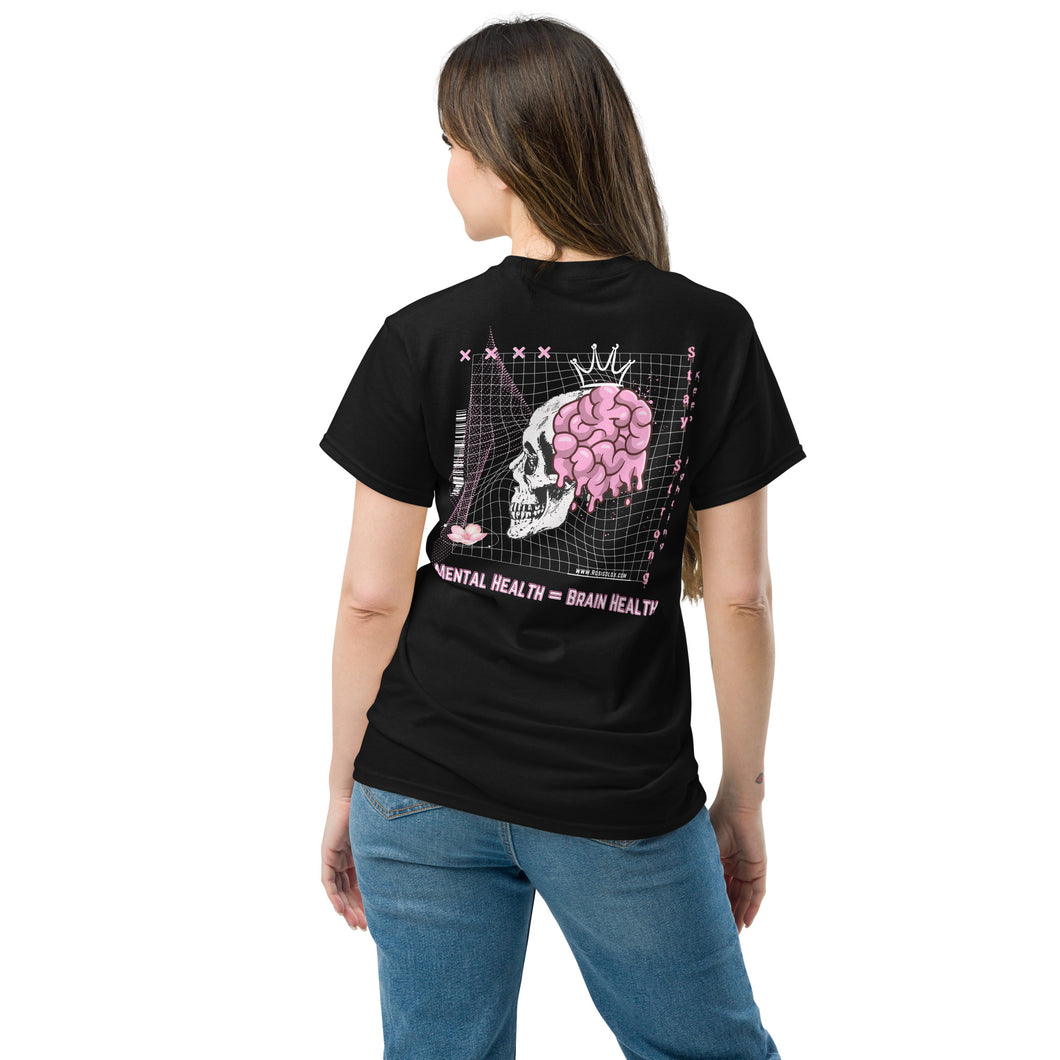 Mental Health = Brain Health - Skull - T Shirt