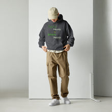 Load image into Gallery viewer, Mental Health = Brain Health | Green Fonts | Hoodie | Neutrals | 4 color options
