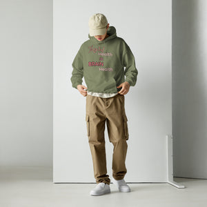 Mental Health = Brain Health | Hoodie | 6 Color Options | Pink Font |
