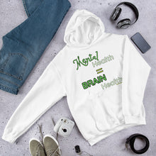Load image into Gallery viewer, Mental Health = Brain Health | Green Fonts | Hoodie | Neutrals | 4 color options
