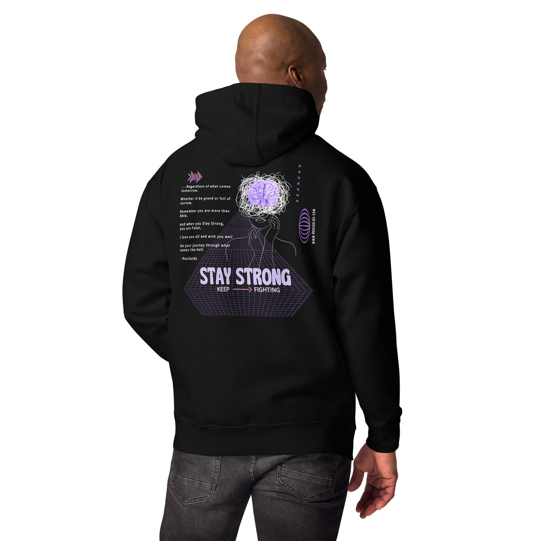 Stay Strong Poem Hoodie - Black