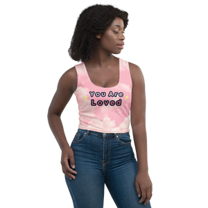 You are Loved Pink Kawaii Crop