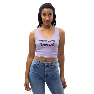 You are Loved Lavender Kawaii Crop