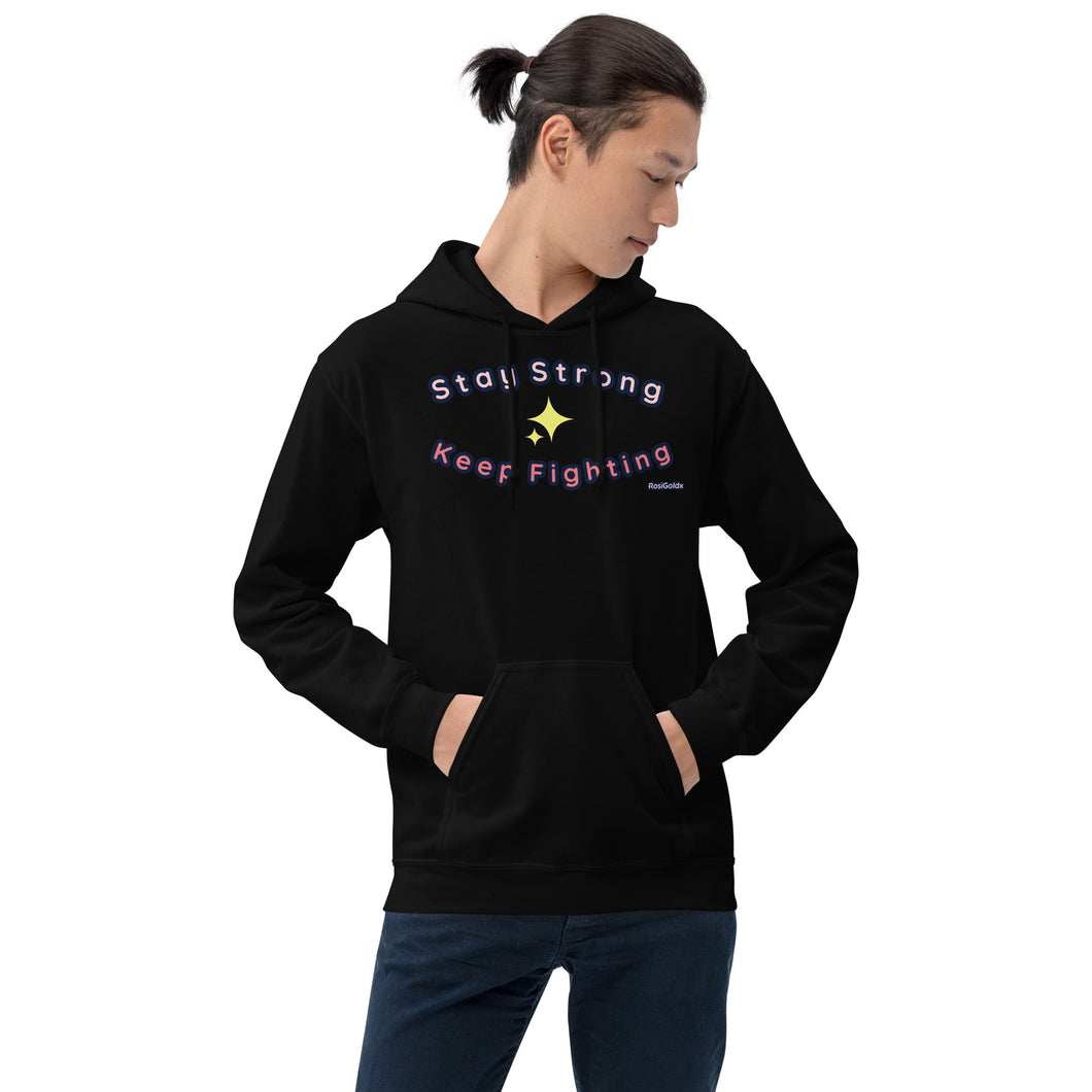 Stay Strong Sparkle | Hoodie | Pink, Blue, Black