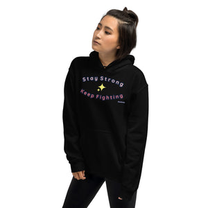 Stay Strong Sparkle | Hoodie | Pink, Blue, Black