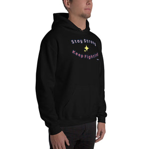 Stay Strong Sparkle | Hoodie | Pink, Blue, Black